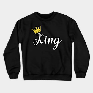 Matching Couples Outfits King and Queen Gift Crewneck Sweatshirt